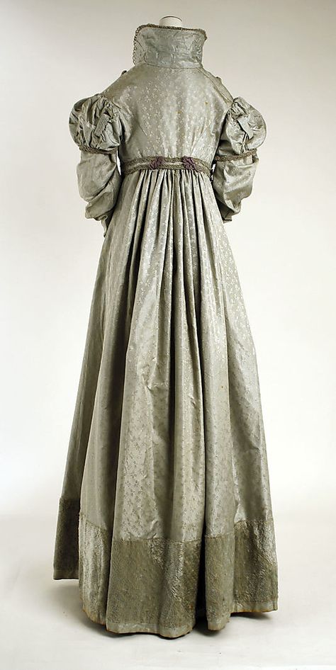 Pelisse: ca. 1820, American (silk) 1820 Fashion, Regency England, 1820s Fashion, Regency Era Fashion, 1800s Fashion, Regency Dress, Regency Fashion, 19th Century Fashion, Period Outfit