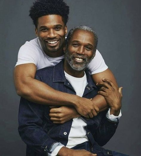 Father Son Photos, Black Men Beards, Black Beards, Black Fathers, Black Families, Father And Son, Black Is Beautiful, Bearded Men, Black Men