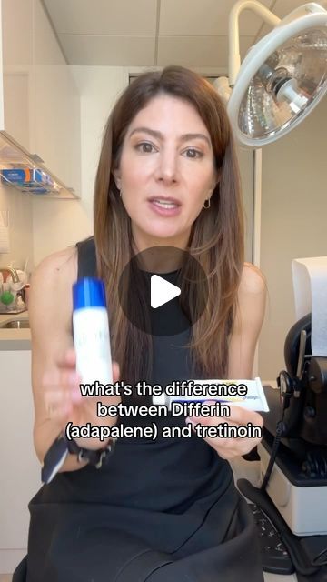 Claire Wolinsky, MD FAAD on Instagram: "Both Differin (adapalene) and Tretinoin are retinoids that work on two of the same receptors. Tretinoin works on one additional receptor. In practice, Differin is over the counter as of several years ago. Tretinoin is still by prescription only. They are used almost exactly the same by most dermatologists. Which one do you prefer and why? 

#dermatologist #retinoid #retinol #antiaging #skincare #acne" Tretinoin Cream, Blackhead Extraction, Antiaging Skincare, Skincare Acne, Clear Skin Tips, Blackhead Remover, Skin Tips, Aging Skin Care, Radiant Skin