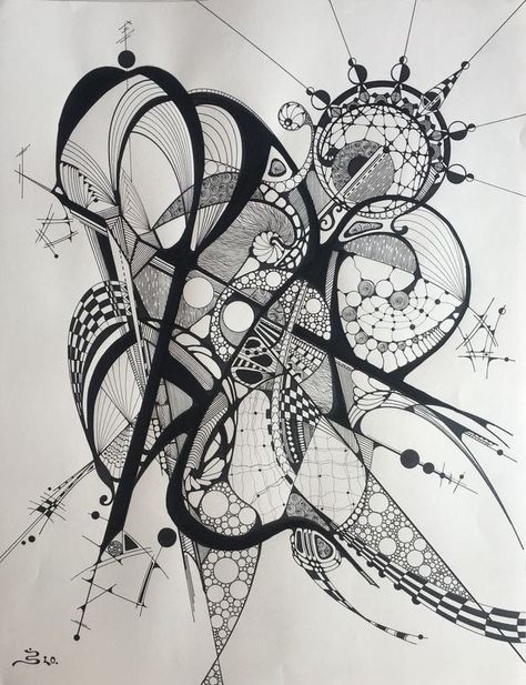 Non Euclidean Geometry, Traceable Art, Pen Line Art, Micron Pen Art, Last Kingdom, Extraordinary Design, Zentangle Artwork, Zen Tangle, Pen Art Drawings