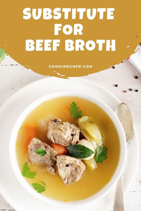 Beef Broth Substitute, Cooking Substitutions, Light Soups, Mushroom Broth, Swap Ideas, Beef Bones, Pasta Sauces, Chicken Bones, Bouillon Cube