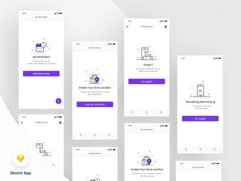 Empty State Ui, Web Design Ux Ui, Ux Kits, Empty State, Ui Design Website, Dashboard Ui, Sketch App, Mobile App Ui, App Ui Design