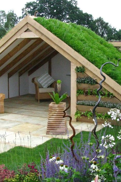 Relax Shacks, Garden Shed With Porch, Pergola Shade Diy, Garden Huts, Garden Shed Diy, Shed With Porch, Shed Garden, Backyard Patio Deck, Gazebo Roof