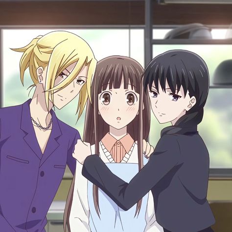 Them 🫂 Fruits Basket Tohru Hana Arisa, Tohru Hanajima Arisa, Tohru Arisa And Saki, Tohru Honda, Romance Anime, Fruits Basket Anime, Bff Drawings, Fruit Baskets, Fruits Basket