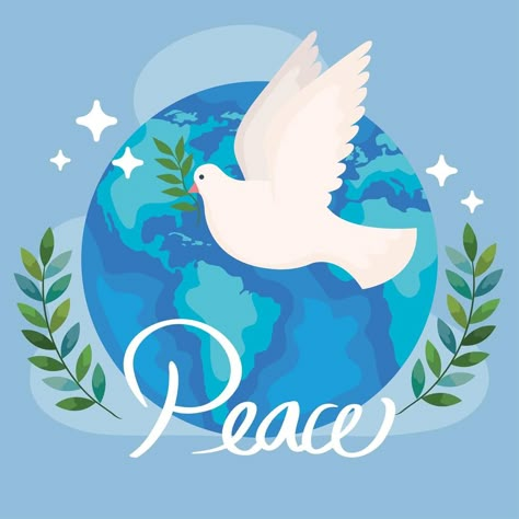 cartel de la paz mundial Poster On Peace, World Peace Poster, Save Earth Drawing, Peace Drawing, Peace Pictures, Dove Flying, Earth Drawings, Peace Poster, Peace Art