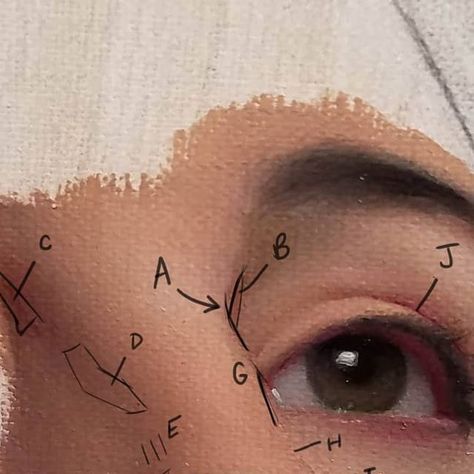 Scott Waddell on Instagram: “Here are some images of a painting I'm working on. This whole tutorial will eventually make it on to my Patreon. For now, here's a look at…” Point Painting, Face Oil Painting, Facial Proportions, I Relate, My Notes, The Angle, Vantage Point, Painting Art Projects, Art Techniques