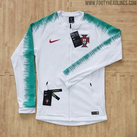 Update: Nike Portugal 2018 World Cup Away Anthem Jacket Leaked - Footy Headlines Nike Portugal, Baseball Jacket Outfit, Football Fever, Drippy Outfit, Soccer Tees, Guys Clothing Styles, Soccer Kits, كريستيانو رونالدو, Football Boots