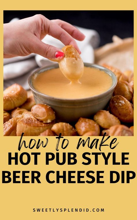 Enjoy a delicious pub-style beer cheese dip with our ultimate recipe! Perfect for pretzels, this quick and easy appetizer made with Yuengling lager is hot and ready to impress. Hot Beer Cheese Dip Crock Pot, Beer Themed Party Food, Buffalo Wild Wings Beer Cheese Dip, Warm Beer Cheese Dip, Hot Sausage Beer Cheese Dip, How To Make Beer Cheese, Oven Dips, Easy Warm Appetizers, Dipping Sauce For Pretzels