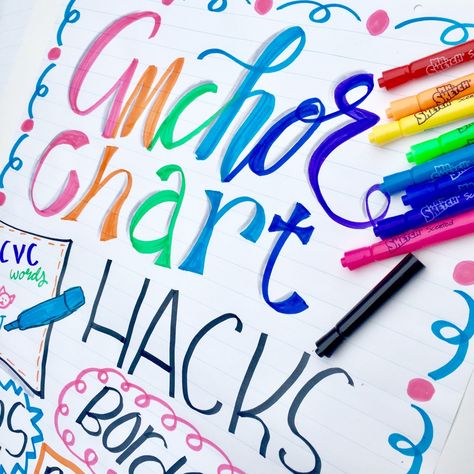 Anchor Charts: Hacks and Tips Kagan Anchor Charts, Science Decorations Classroom, Science Decorations, Flip Charts, Ela Anchor Charts, Classroom Hacks, Classroom Anchor Charts, Chart Ideas, Reading Anchor Charts