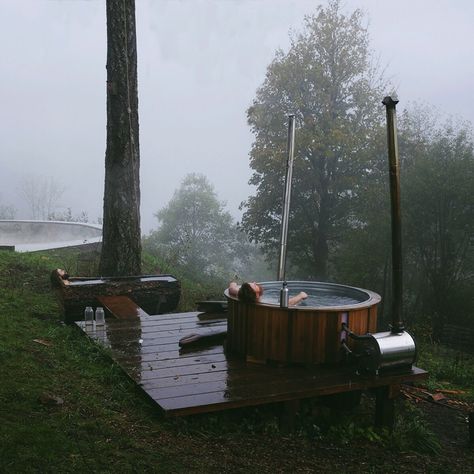 Whimsical Treehouse, Stock Tank Hot Tub, Foster Huntington, Outdoor Bathtub, Stock Tank Pool, Cool Tree Houses, Tank Pool, Outdoor Bath, Stock Tank