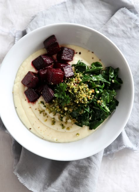 The Lost Kitchen Recipes, Balsamic Beets, Garlic Greens, Parsnip Recipes, Parsnip Puree, Cauliflower Puree, Cauliflower Mash, Nourishing Food, Roasted Beets