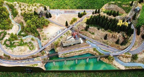 N scale Great Northern layout | This is a small size N scale… | Flickr N Scale Coffee Table Layout, N Scale Train Layout, N Scale Layouts, Model Train Table, N Scale Model Trains, Lumber Mill, Model Railway Track Plans, N Scale Trains, Model Train Sets