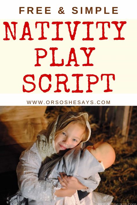 This simple nativity play script for children is totally free and ready to use! Make special memories with your family and help them remember the reason for there season. #christcenteredchristmas #christmasplay #nativity #nativityscript #chrismasactivities #chrismastraditions Christmas Programs For Preschool, Nativity Photo Shoot, Living Nativity Ideas, Free Christmas Plays For Small Churches, Children’s Church Christmas Program, Christmas Plays For Small Churches, Christmas Programs For Small Churches, Live Nativity Scene Ideas, Nativity Scene Ideas