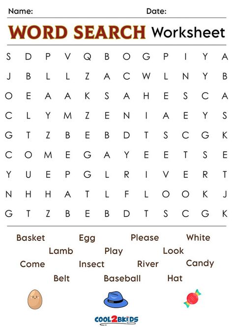 Kindergarten Word Search, Word Search Free Printable, Printable Password Tracker, Free Word Search, Fun Worksheets For Kids, Printable Kindergarten, Word Search Printables, First Grade Worksheets, Compound Words