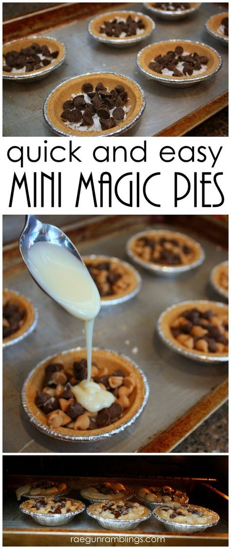 easiest tasty coconut magic dessert pies recipe. Easy Fast Pie Recipes, Desert Pie, Dessert Coconut, Cookie Pies, Easy Desert, Dessert Pies, Mini Pie Recipes, Dessert Pie Recipes, Dessert Pie