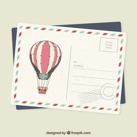 How To Make Post Cards, Cute Postcard Design, Post Card Design Ideas, Postal Card Ideas, Postal Card Design, Post Card Illustration, Postcard Design Inspiration, Postcard Drawing, Post Card Design