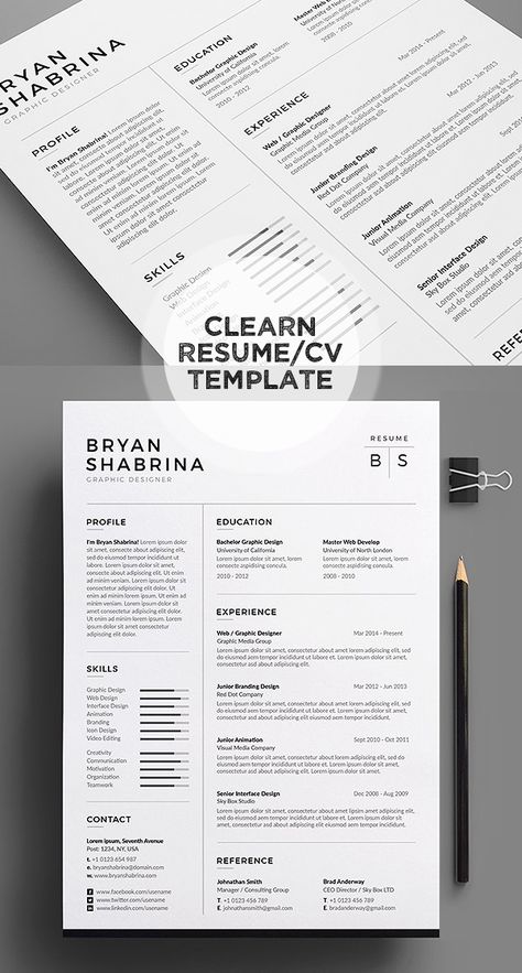 50 Best Resume Templates For 2018 - 15 #bestof2017 #resumetemplate #bestfor2018 #newyear2018 #cvresume #psdtemplate #dreamjob #minimaldesign Indesign Resume, Minimal Cv, Best Cv Template, Resume Designer, Minimal Resume Template, Cv Inspiration, Minimal Resume, Resume Design Professional, Minimalist Resume