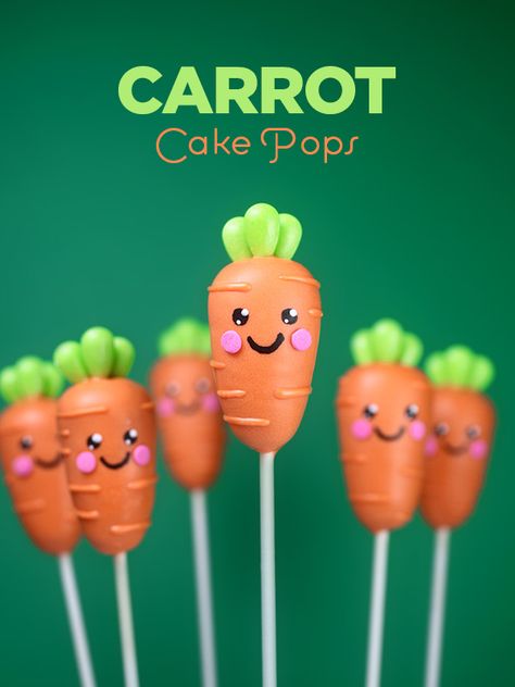 Carrot Cake Pops for Easter | bakerella.com Easter Cake Pops Ideas, Carrot Cake Pops, Carrot Party, Shaped Cake Pops, Easter Creative, Easter Cake Pops, Cake Ball, Pop Cakes, Baking Crafts