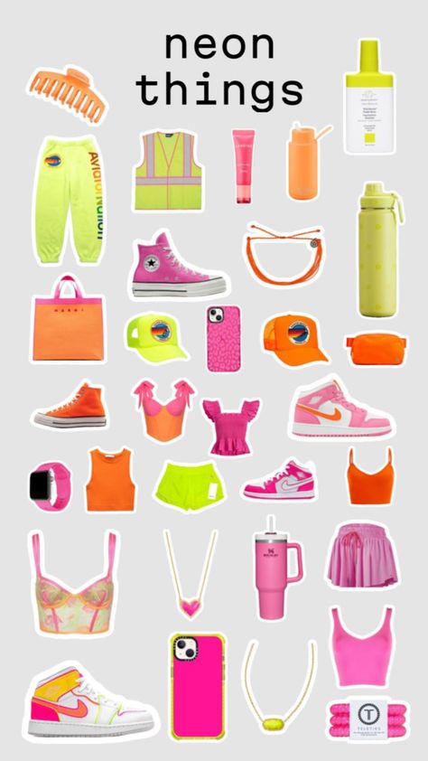 Easter Birthday Decorations, Neon Party Outfits, Preppy Wishlist, Recreate Outfits, Beachy Girl, Preppy Accessories, Spirit Week Outfits, Cute Group Halloween Costumes, Week Outfits