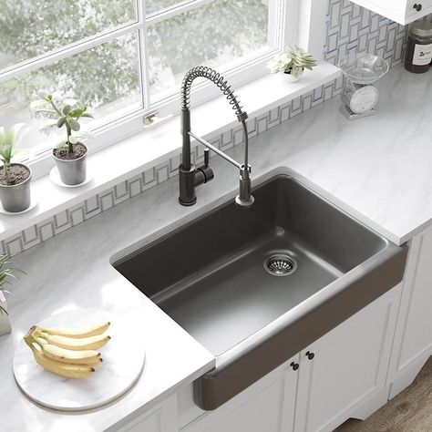 Kohler Farmhouse Sink, Kohler Kitchen Sink, Single Basin Kitchen Sink, Kohler Kitchen, Contemporary Kitchen Sinks, Apron Front Kitchen Sink, Best Kitchen Sinks, Single Basin Sink, Apron Sink Kitchen