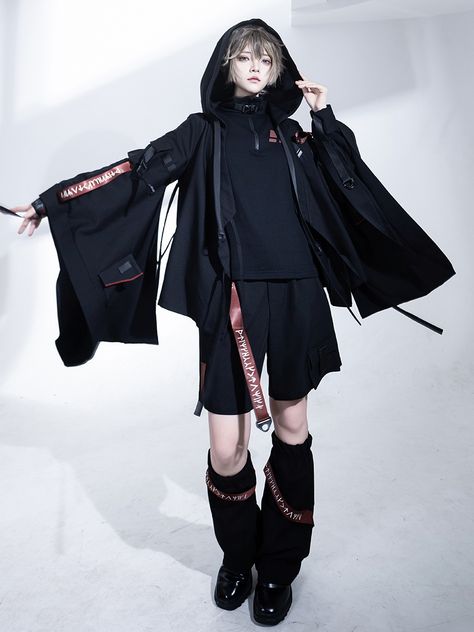 Size 			S 			M 			L 			XL 			2XL 		 		 			Shoulders 			37.5 			38.5 			39.5 			44 			47 		 		 			Bust 			96 			100 			104 			112 			118 		 		 			Full Length 			61 			63 			65 			71 			73 		 		 			Sleeve Length 			62 			63 			64 			65 			66 Vampire Attire Male, Hopepunk Fashion, Ayanokoji Cosplay, Futuristic Fantasy Fashion, Male Outfit Inspiration, Warrior Outfits Men, Male Japanese Fashion, Vkei Outfits Men, Kpop Boy Group Outfits