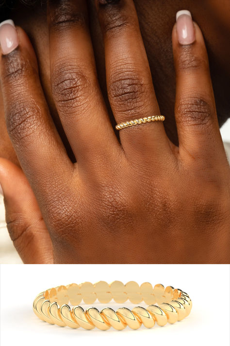 Discover the epitome of elegance with our 14K and 18K Solid Gold Twist Rope Ring—a gift destined to captivate her. 18K Gold Dainty Stacking Twisted Rope Gold Wedding Band crafted with meticulous precision, this dainty stacking ring boasts a delicate 2,77mm braided design that weaves sophistication into each twist. Its timeless allure lies in the clean, trendy flat interior, elevating any occasion with its refined charm. Trendy Flats, Rope Ring, Rope Rings, Flat Interior, Braid Designs, Gold Wedding Band, Stacking Ring, Stacking Rings, Real Gold