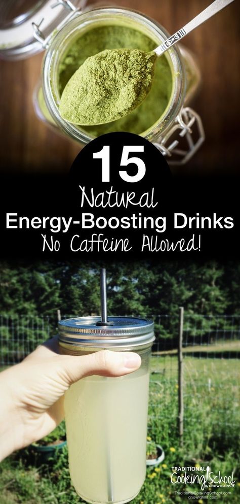 Caffeine Free Drinks, Smoothies Vegan, Natural Energy Drinks, No Caffeine, Nutrition Sportive, Healthy Energy, Nutrition Education, Caffeine Free, Natural Energy