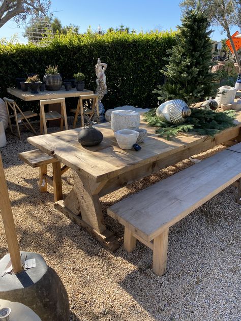 Table Ideas, Outdoor Tables, Sardinia, Backyard Patio, Outdoor Table, Outdoor Living, Landscaping, Cabin, Patio