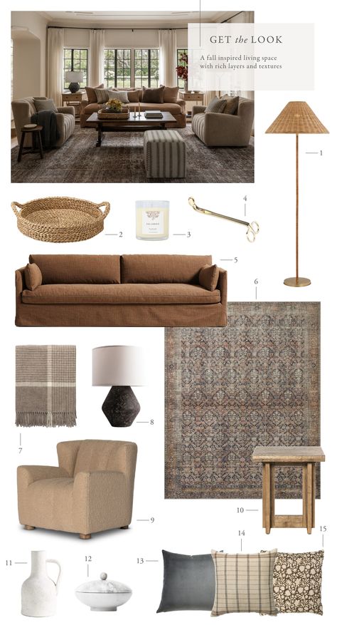 Rustic Modern Furniture Living Room, Neutral And Brown Living Room, Classic Modern Rustic Living Room, Ralph Lauren Inspired Living Rooms, Cozy Living Room Designs Inspiration, Ranch Home Living Room, Light Gray Sofa Living Room Decor, Cool Toned Living Room, Warm Living Room Aesthetic