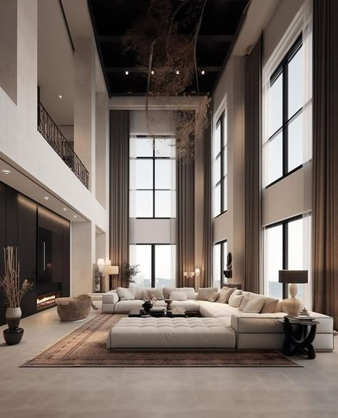 Big Salon Design, Big Leaving Room Design, Living Lavish Aesthetic, Living Room Expensive, Rich People Living Rooms, Jessica Mashaba, Aesthetic Big Living Room, Rich Living Room Aesthetic, Cozy Luxury House