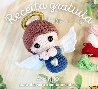 PATRON GRATIS ANGEL AMIGURUMI 55969 Angel Crochet Pattern Free, Crochet Angel Pattern, Angel Pattern, Crochet Angels, Crochet Angel, Crochet Xmas, Crochet Amigurumi Free, Crochet For Boys, Crochet Diy