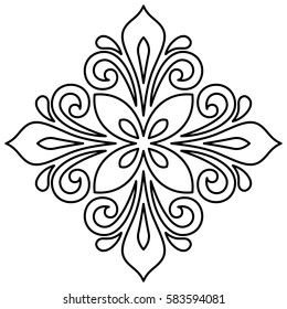 Elegant Ornament Style Barogue Abstract Traditional Stock Illustration 583594081 | Shutterstock Free Quilling Patterns, Motif Vector, Classic Ornament, Sewing Photography, Drawing Steps, Barbie Clothes Patterns, Pen Design, Quilling Patterns, Beadwork Patterns