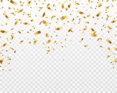 Golden confetti. falling gold foil ribbo... | Premium Vector #Freepik #vector #pattern #flyer #christmas #birthday Confetti Falling, Autumn Confetti, Party Vector, Party Crackers, Birthday Party Background, Merry Christmas Background, Celebration Background, Paper Confetti, Gold Poster