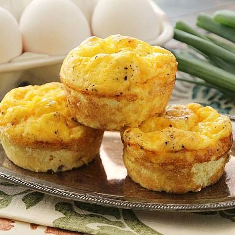 Ham & Cheese Egg Muffins Cup Meals, Quiche Bites, Bacon Egg Muffins, Cheddar Quiche, Recipe Wall, Egg Muffins Recipe, Breakfast Cooking, Muffins Breakfast, Muffin Cup