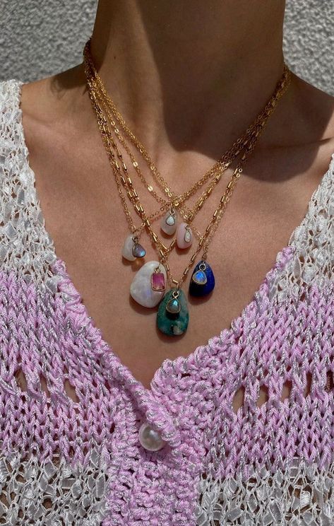 The Pixie necklace is beautiful natural layered gemstone piece. Made from 14K gold fill and a beautiful Chrysocolla and tiny labradorite on an adjustable 16- 18 necklace. GEMSTONE HEALING Crystal Healing Jewelry, Natural Stones Jewelry, Prism Rainbow, Jewelry Stones, Natural Stone Necklace, Psychic Protection, Gemstone Necklaces, Natural Gemstone Jewelry, Dope Jewelry