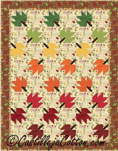 Autumn Leaves Quilt, Leaves Quilt Pattern, Leaf Quilts, Twin Quilt Pattern, Leaves Quilt, Wall Quilt Patterns, Stained Glass Quilt, Cottage Quilt, Harvest Blessings