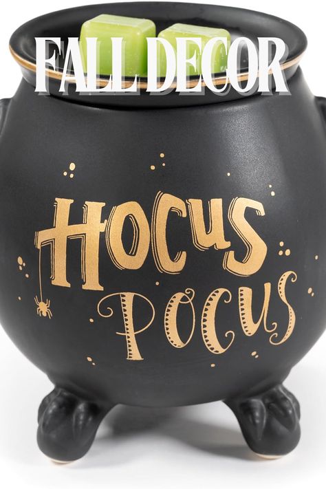 Scentsationals Halloween Collection - Scented Wax Warmer - Spooky Season Wax Cube Melter & Burner  #halloween #fall #spooky #decor #inspiration #home #party #diy #crafts #autumn #fallyay #boo #hauntedhouse #pumpkins #ghosts #witches Hocus Pocus Candle, Candle Wax Melter, Wax Melter, Scented Wax Warmer, Wax Melt Warmer, Home Fragrance Accessories, Coffee Sweatshirt, Wax Melters, Spooky Decor