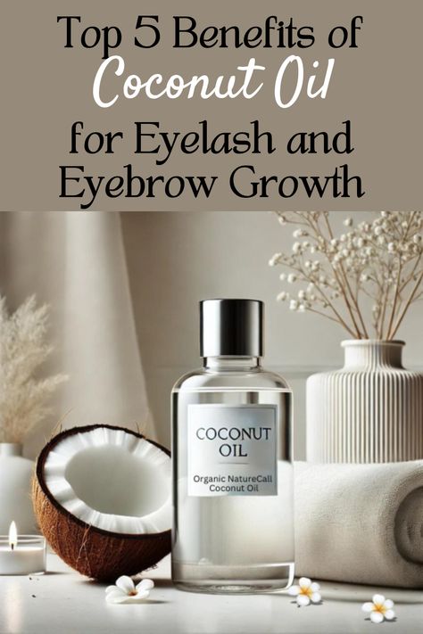 Transform your beauty routine with organic coconut oil, a natural eyelash growth booster. Rich in nutrients, it penetrates hair follicles, promoting stronger, healthier lashes. Protect your eyelashes from damage while ensuring they're moisturized and full. Experience the gentle, all-natural benefits of coconut oil, perfect for any beauty enthusiast. Ready to enhance your lashes? Learn more about how organic coconut oil can give you fuller, healthier eyelashes today! Coconut Oil For Eyelashes Growth, Coconut Oil For Eyelashes, Eyelash Growth Diy, Eyelashes Growth, Natural Eyelash Growth, Benefits Of Coconut, Perfect Eyelashes, Eyebrow Growth, Stimulate Hair Follicles