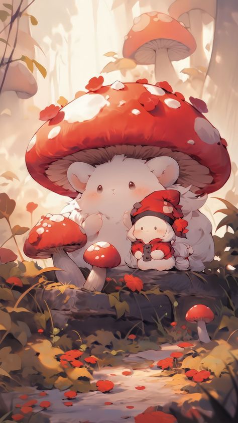 Free background 4k, hd wallpaper mushrooms, animals, leaves, art, cute, background hd for pc & mobile Kawaii Mushroom, Cute Background, Mushroom Wallpaper, Mushroom Pictures, Background 4k, 4k Hd Wallpaper, Leaves Art, Iphone Wallpaper Kawaii, Free Background