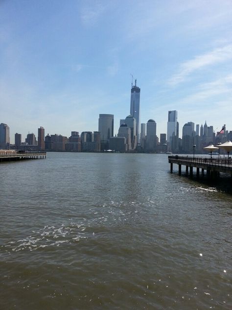 View of lower Manhattan Ny from exchange Place Jersey city Nj Nyc View, Manhattan Ny, Lower Manhattan, Trade Center, Jersey City, World Trade, World Trade Center, New Jersey, Manhattan