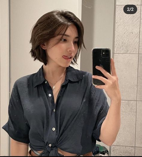 Short Hair Tomboy, Really Short Hair, Hair Inspiration Short, Shot Hair Styles, Short Hair Styles For Round Faces, Haircuts Straight Hair, Short Hair Haircuts, Cut My Hair, Trendy Short Hair Styles