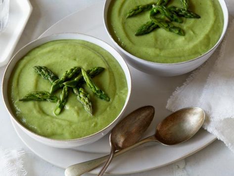 Creamy Asparagus Soup, Asparagus Soup Recipe, Cream Of Asparagus, Whole Wheat Rolls, Best Asparagus Recipe, Cream Of Asparagus Soup, Creamed Asparagus, Kraft Foods, Creamy Asparagus