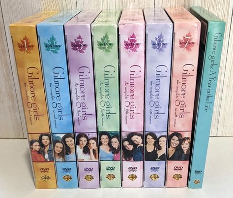 Gilmore Girls: Complete Seasons 1-7 (DVD) + A Year In The Life Of https://www.ebay.com/itm/364862372367 #gilmoregirlsfan #GilmoreGirlsCollection #DVDCollection Dvd Collection Aesthetic, Dvd Aesthetic, Gilmore Girls Dvd, Preppy Books, Gilmore Girls Books, Dr Belongings, Early 2000s Aesthetic, Media Aesthetic, Physical Media