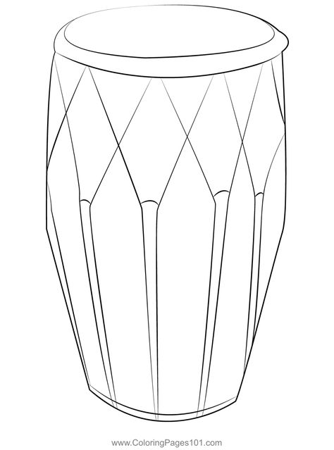 Traditional Hand Drum Coloring Page Simple Drum Drawing, Drum Drawing, African Drum, Hand Drums, Drum Circle, Hand Drum, Traditional Music, Still Life Drawing, Drawings Simple