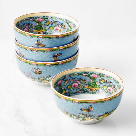 Famille Rose Cereal Bowls Ceramic Nonstick Cookware, Easter Shopping, Appetizer Plates, It Goes On, Chinese Porcelain, Williams Sonoma, Cereal Bowls, Cooking Tools, Pottery Barn Kids