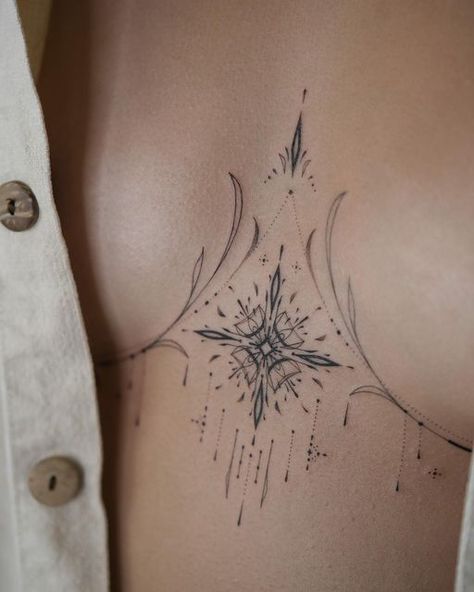 16 Tattoo, Chest Tattoos For Women, Sternum Tattoo, Spine Tattoos, Elegant Tattoos, Feminine Tattoos, Dope Tattoos, Tattoo Designs For Women, Simplistic Tattoos