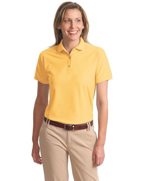 Checkout Port Authority L500 Ladies Silk Touch Polo available just for $10.49 Polo Outfit, Sports Polo Shirts, Mediterranean Blue, Port Authority, Silk Touch, Sport Shirt, Polo Shirt Women, Golf Outfit, Sports Shirts