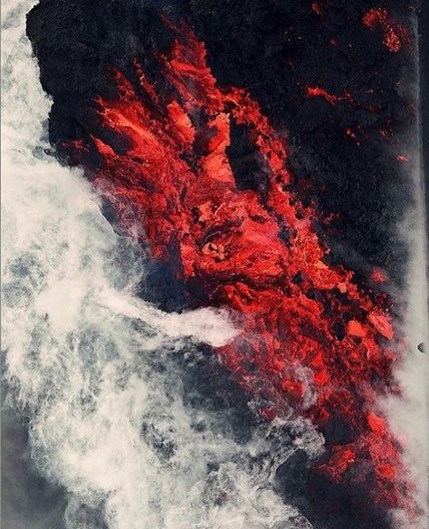 Jørgen Simonsen on Instagram: "As the spring weather is heating up here in Paris, I thought we could do with some extra (gorge) heat in today’s triptych. Boiling sprouts of molten magma spilling into the sea. I would love to see this live one day - it is a natural phenomenon, that is deeply fascinating to me. Scary, yet intriguing. #jorgensimonsen #jørgensimonsen #jorgensimonsenparis #jørgensimonsendesign #jorgensimonsendesign #jørgensimonsenparis #inspiration #volcano #volcanology #volcanicerup Moscow Russia, Moscow, Russia, Sign Up, Instagram