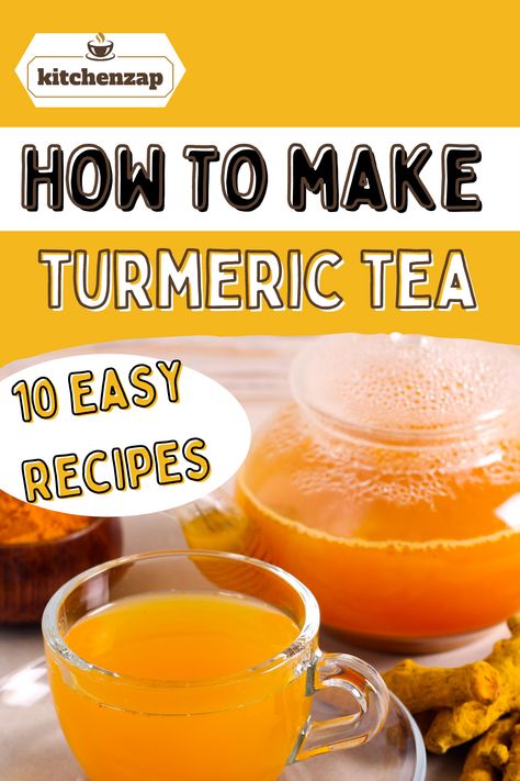 Tumeric Tea Recipe, Turmeric Detox Tea, Turmeric Tea Recipe, Turmeric Drink, Fat Burning Tea, Turmeric Recipes, Homemade Tea, Turmeric Tea, Ginger Recipes