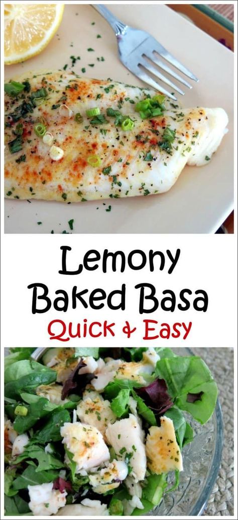 Basa Recipe, Basa Fish Recipes, Cooking Shrimp, Fish Recipes Baked, Cooking Fish, Salad Greens, Fish Salad, Fish Recipes Healthy, Fish Dinner